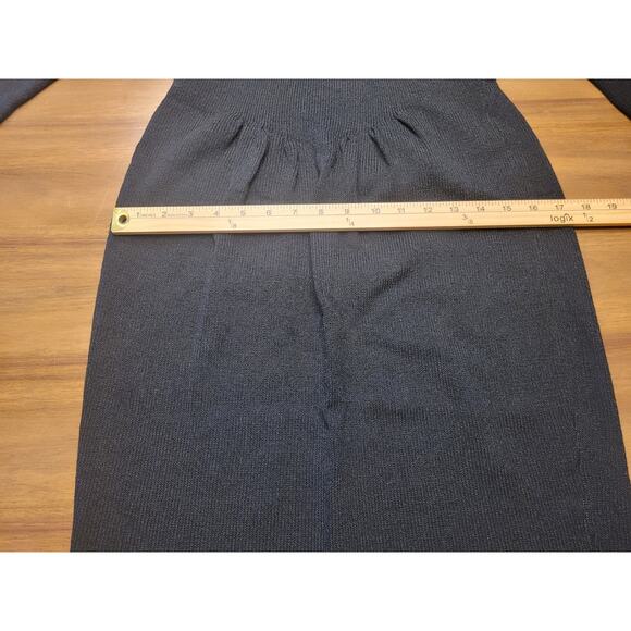 VTG Don Sayres Santana Knit Dress Size 4P (Wool‑Blend, Rhinestone Details) USA - Picture 13 of 14